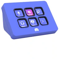 Corsair 10GAI9931 Elgato stream deck discord edition, 6 testreszabható lcd billentyű, lila kép