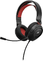 Corsair CA-9011384-EU Hs35 stereo v2 gaming fejhallgató mikrofonnal, 3,5mm jack, fekete-piros (ca-9011384-eu) kép
