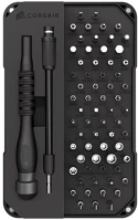 Corsair CC-9310003-WW Pc diy precision toolkit csavarhúzó készlet fekete 65db kép