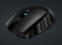 Corsair CH-9314311-EU Scimitar elite wireless egér jobbkezes rf wireless + bluetooth + usb type-c optikai 26000 dpi kép