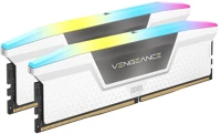 Corsair CMH32GX5M2B6000C40W 32gb 6000mhz ddr5 ram  vengeance rgb white cl40 (2x16gb) kép