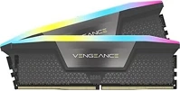 Corsair CMH32GX5M2B6000Z38 Vengeance rgb 32gb 6000mt/s ddr5 memória cl38 kit of 2 szürke rgb kép