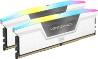 Corsair CMH32GX5M2E6000C36W 32gb ddr5 6000mhz kit(2x16gb) vengeance rgb white kép
