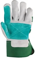 Coverguard 34.00007 Bőrkesztyű  vászon zöld 10-es 2 darab/pár kép