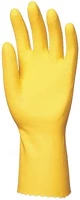 Coverguard 34.00120 Gumikesztyű  latex pamutbolyhozott belső sárga 7-es 2 darab/pár kép