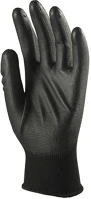 Coverguard 34.00485 Kesztyű mártott  poliészter pu tenyérrel fekete 7-es 2 darab/pár kép