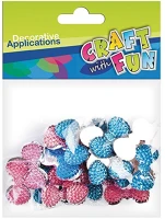 Craft with fun 339079 Kreatív cf dekor kristály csokor-nyakkendő forma 30 db/csomag kép