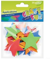 Craft with fun CSILLAGOK30 Kreatív cf dekorgumi csillagok30 db/csomag kép