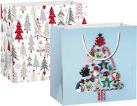 Creative 19.00237 special s 14x14x6,5 cm karácsonyi színes fényes 2 mintával szalagfüles kép