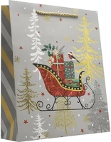 Creative 19.00504 delucm x e plus l 26cm x 32cm x 10 cm karácsonyi arany-ezüst matt fóliás kép