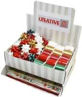 Creative 19.00517 szett karácsonyi mintás öntapadós csillag, kötöző, papír kép