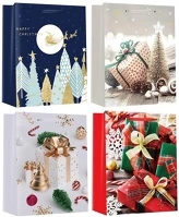 Creative 71263 Dísztasak  special m 18x23x10 cm karácsonyi színes fényes szalagfüles kép