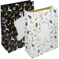 Creative 71291 Dísztasak  special xl 33x45x16 cm karácsonyi színes fényes szalagfüles kép