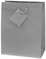 Creative 71468 Dísztasak  special simple m 18x23x10 cm egyszínű ezüst zsinórfüles kép