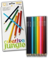 Creative jungle 07.02298 Színes ceruza  hatszögletű fehér dobozos 12 darabos kép