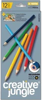Creative jungle 07.02870 Színes ceruza  grey hatszögletű 12 darabos kép
