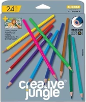 Creative jungle 07.03038 Színes ceruza  grey háromszögletű 24 darabos kép