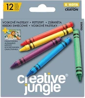 Creative jungle 15.17255 Zsírkréta  grey kerek hegyezett 12 színű kép