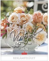 Csg 23.013032 Falinaptár  300x340mm álló virágok 2026. kép