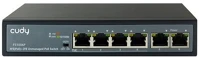 Cudy FS1006P Switch 6x100mbps (4xpoe), fémházas asztali kép