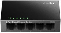 Cudy GS105 5 Gs105 5 portos gigabit, fém ház, fekete asztali switch kép