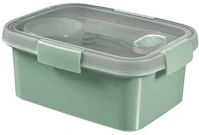 Curver 20_00544ROB Ételtartó doboz  smart eco tégla műanyag 1,2 l zöld kép