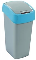 Curver 217818 Billenős szelektív hulladékgyűjtő, műanyag, 45 l, kék/szürke kép