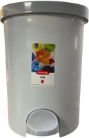 Curver 3253921319134 Szemetes pedálos 15l,  fehér/szürke kép