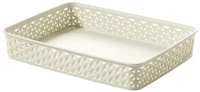Curver COR_CSCMS1 Rattan hatású kosár, a4, törtfehér,  