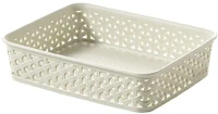Curver COR_CSCMS3 Rattan hatású kosár, a5, törtfehér,  
