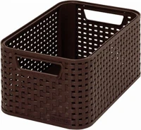 Curver COR_CSCR7SB Rattan hatású kosár, 6l, sötétbarna,  