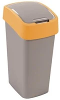 Curver COR_UCF02 Billenős szelektív hulladékgyűjtő, műanyag, 45 l, sárga/szürke kép