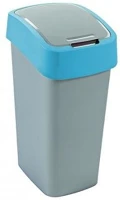 Curver COR_UCF04 Billenős szelektív hulladékgyűjtő, műanyag, 45 l, kék/szürke kép