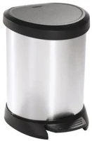 Curver COR_UCPE05 Pedálos szemetes, fémhatású, 5 l, kép