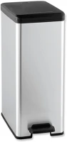 Curver DA503XSZHT3253922340007 Szemetes pedálos 40l slim, fémhatású kép