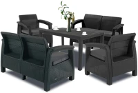 Curver H40230668_241725 Corfu fiesta iii kerti bútor garnitúra melody asztallal kép