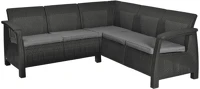 Curver H40241726 Corfu relax műrattan kerti sarokgarnitúra kép