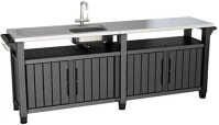Curver H40249459 Unity chef műanyag kerti grill asztal kép