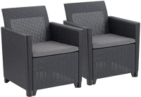 Curver H40252978 Claire duo műrattan kerti fotel kép