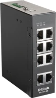 D-link DIS-100E-8W D-Link Ipari Switch 8 Port Unmanaged, 8 x 10/100 BaseT(X) ports kép