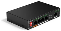 Dahua SF1005P 4x10/100 mbps poe + 1x10/100 mbps uplink/60w/nem menedzselhető poe switch kép