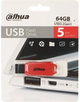 Dahua USB-U176-31-64G 64gb u176 usb-a 2.0 pendrive box piros kép