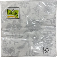 Daisy DA503XSZHTSD_GW_021902 karácsonyi szalvéta 3 rétegű, 33x33cm, 1/4 hajtás, 20db/csg fehér kép