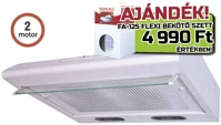 Davoline OLYMPIA 260 LUX WH FEHÉR fehér standard páraelszívó led világítás  2 db motor, 445 m3/h,  53-71 kép