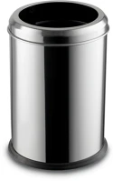 Day-co metal H65DM0706 Fedél nélküli, rozsdamentes acél szemetes kuka, 20 l, 27,5x42cm, fényes kép