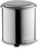 Day-co metal H65DM0802 Rozsdamentes ipari pedálos szemetes, 50 l, fényes kép