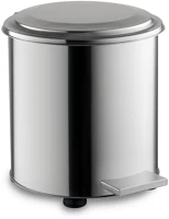 Day-co metal H65DM0804 Rozsdamentes ipari pedálos szemetes, 90 l, fényes kép