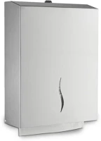 Day-co metal H65DM0903A Dayco Rozsdamentes acél hajtogatott kéztörlő adagoló, 600lapos, Z és W kép