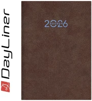 Dayliner DL6AG-ANFA5HE-BD Határidőnapló animal a5 heti, fehér lapokkal bulldog barna  2026. kép