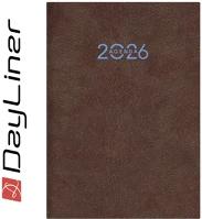 Dayliner DL6AG-ANFA5NA-BD Határidőnapló animal a5 napi, fehér lapokkal bulldog barna  2026. kép
